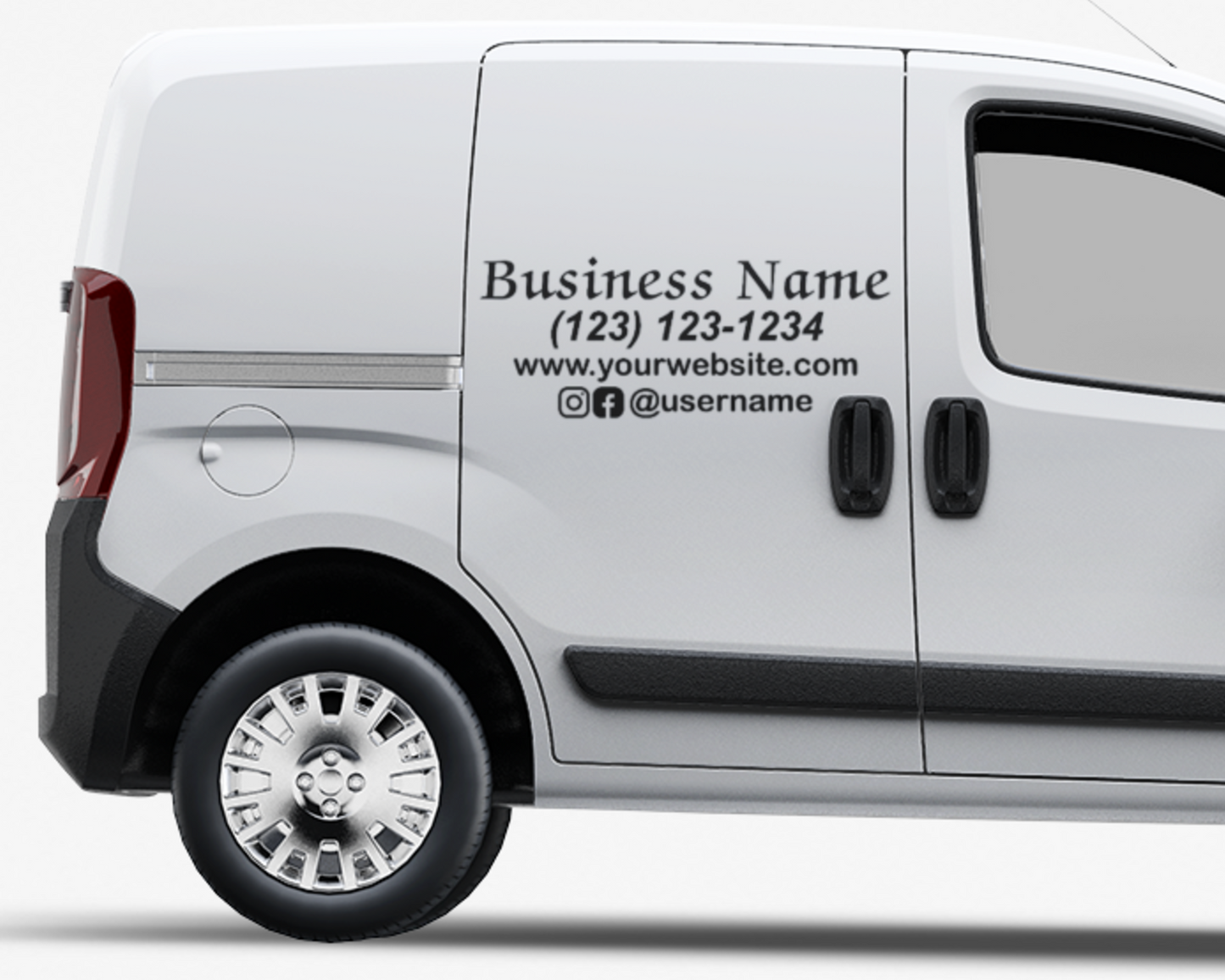 Custom Business Name Advertising Sign Vinyl Lettering Decal Sticker Sign - Van Truck Trailer Car RV Bus - Your Business Logo or Lettering