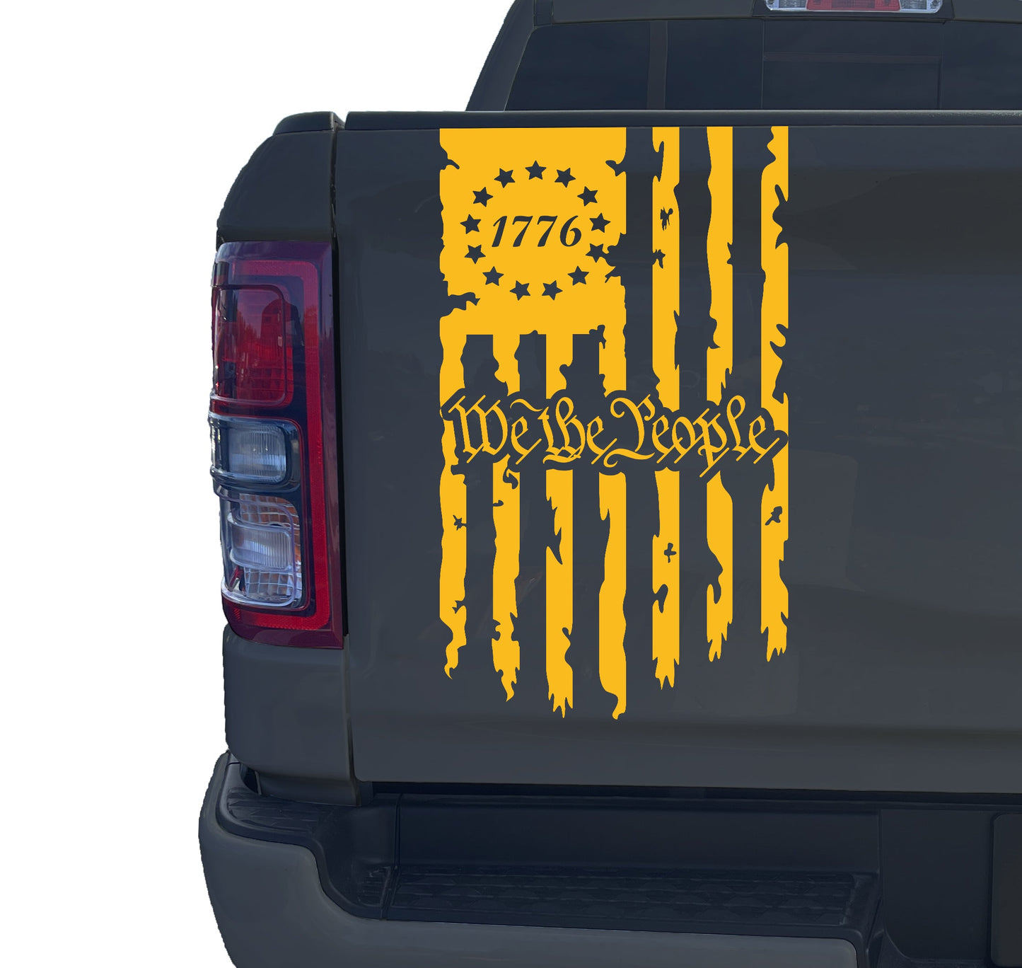 Betsy Ross Flag 1776 Distressed American USA US Flag Truck Tailgate Vinyl Decal