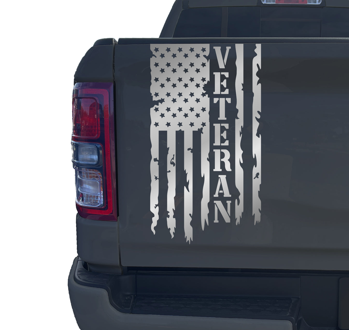 Veteran Vietnam Retired Distressed American USA US Flag Truck Tailgate Vinyl Decal U.S. Army Sticker