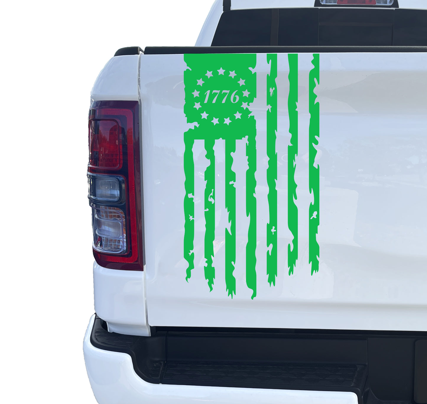 Betsy Ross Flag 1776 Distressed American USA US Flag Truck Tailgate Vinyl Decal