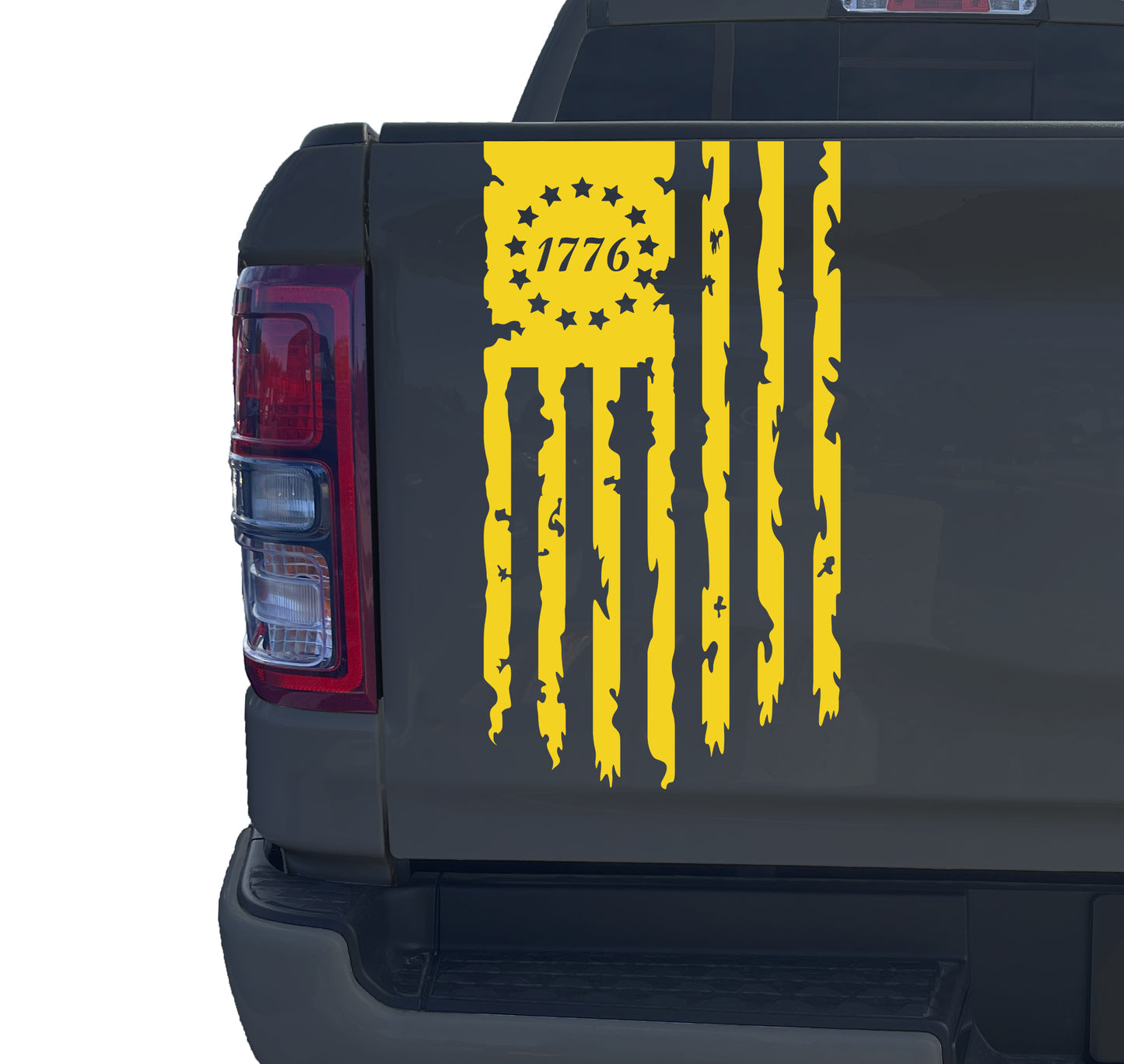 Betsy Ross Flag 1776 Distressed American USA US Flag Truck Tailgate Vinyl Decal